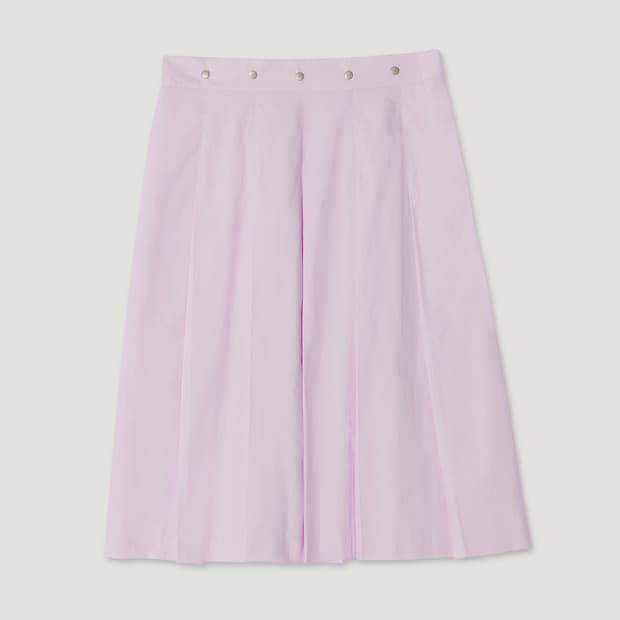 페스토 플리츠 미디 스커트 캔디 M