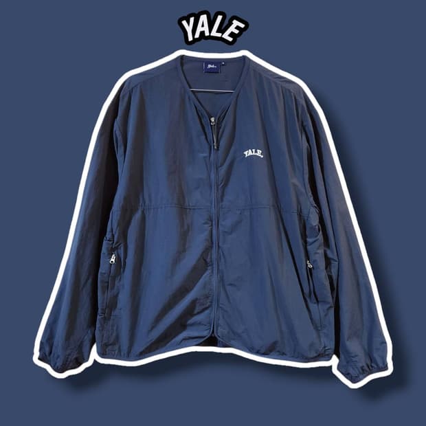 M/ YALE 나일론 이지 자켓 바람막이 네이비 /0807