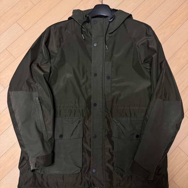 22FW 애프터프레이 밀리터리 후디 쉘 파카 카키 L