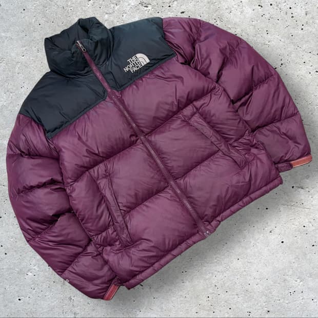 [90] 노스페이스 700 구스 눕시 패딩 퍼플 블랙 B430