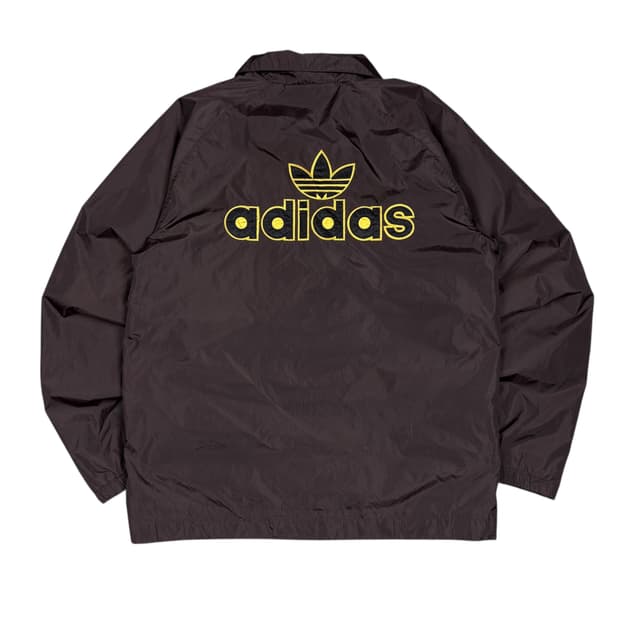 아디다스00‘s 브라운컬러 빅 트레포일 코치자켓