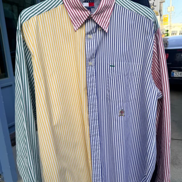 타미힐피거 멀티스트라이프 셔츠