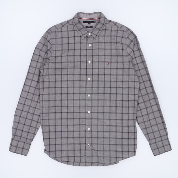 [M] 타미힐피거 슬림핏 격자 체크 셔츠 남방 3949