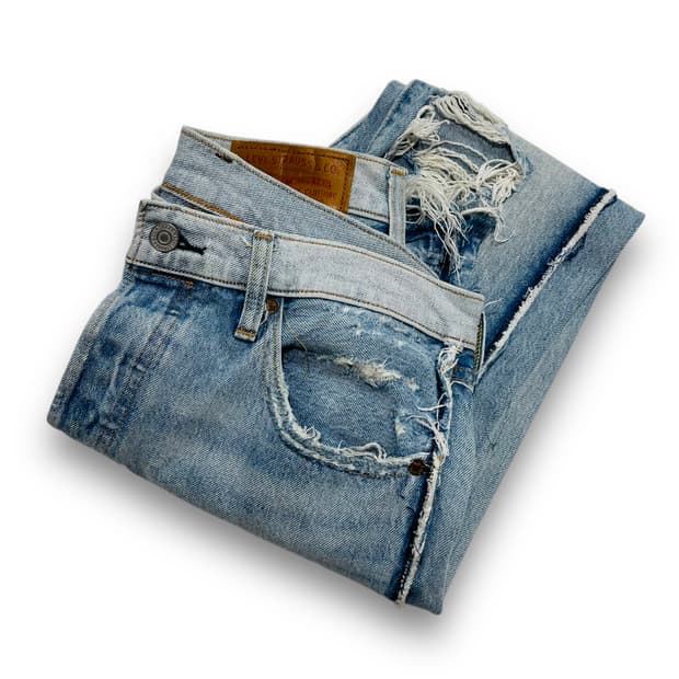 리바이스 501 데미지 리버스 프리미엄 데님팬츠