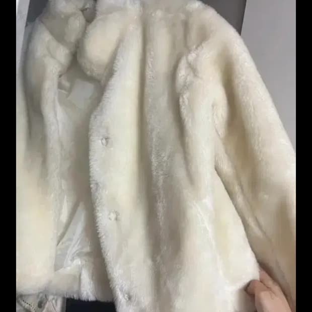 아이보리 퍼자켓