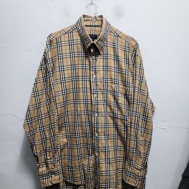 버버리 노바체크 클래식 셔츠 (usa made)