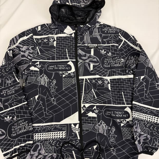 [xs] 아디다스 오리지널 카툰 그래픽 후드 바람막이