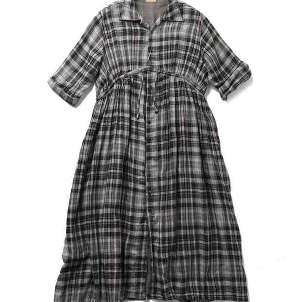 캐피탈 KAPITAL Cotton Shirt Onepiece