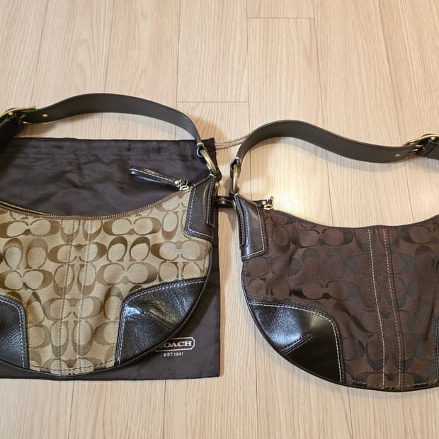  코치 coach 빈티지 가방 미니백 숄더 모노그램 캔버스 coach