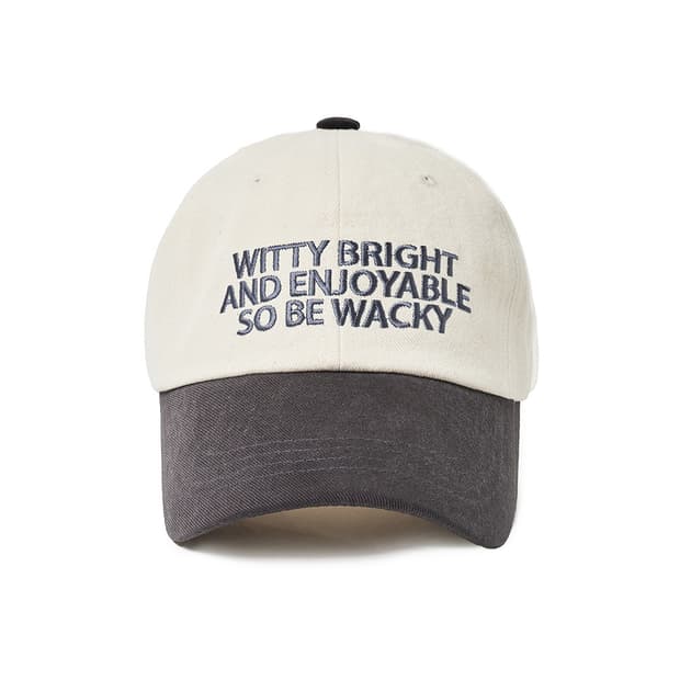 WACKY 웨키 레터링 볼캡 (그레이)
