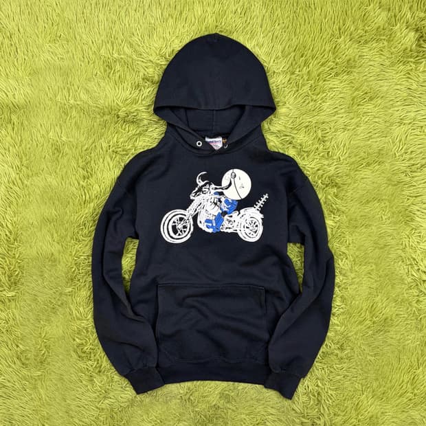 20471120 'HYOMA' 프린티드 풀오버 스웻 후디 (1990s)