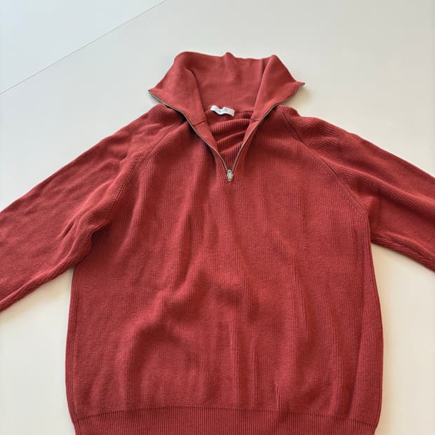 소신 하프짚업 니트 판매