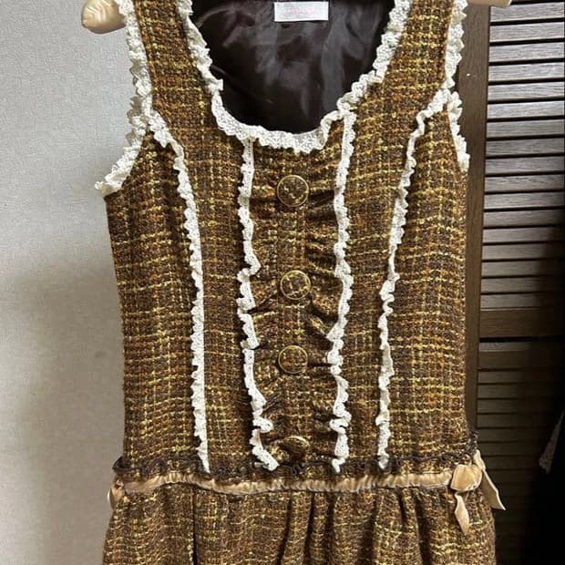 리즈리사 고전 라떼갸루 트위트 원피스 히메갸루 일본빈티지