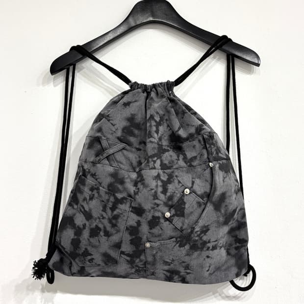 [새상품] 나염 스트링 백팩