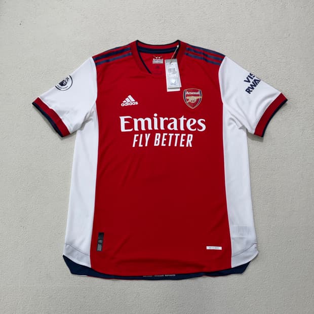 새상품 아디다스 21-22 아스날 축구 유니폼 져지 반팔 L