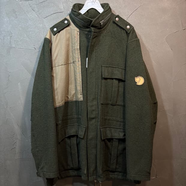 [54] FJALL RAVEN 피엘라벤 빈티지 울 워크 자켓