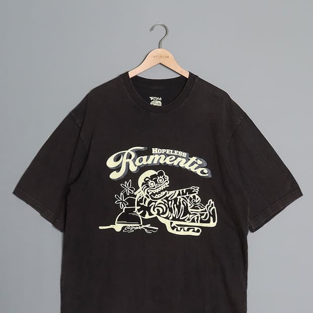 TORASHO Acid Wash Print T-Shir