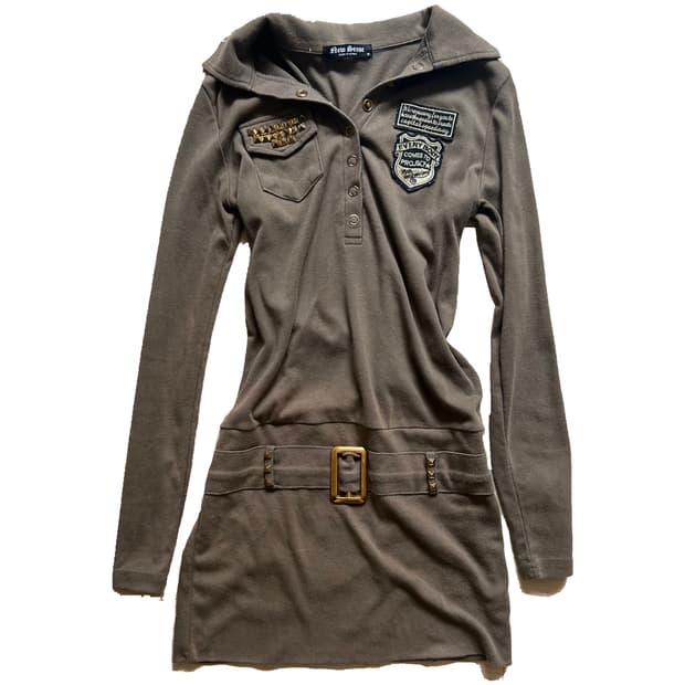 New Sense y2k belt stud one-piece