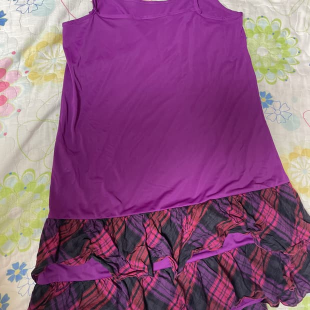 레이어드용 끈나시 원피스