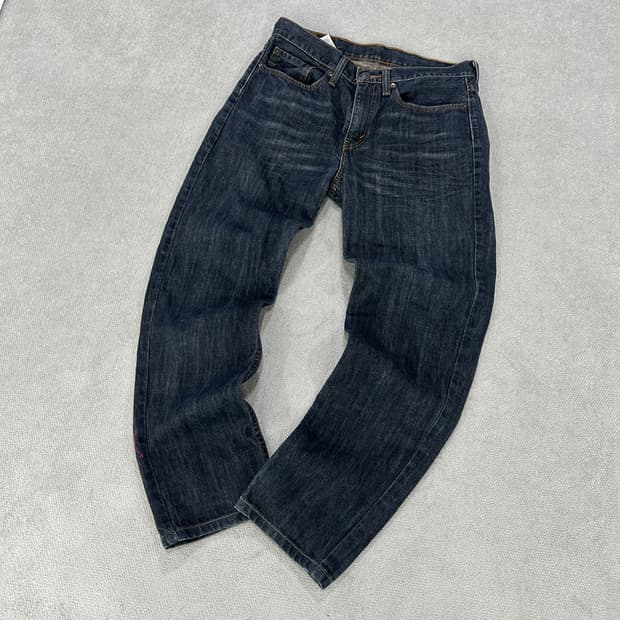 리바이스 흑청 데님팬츠 514 32