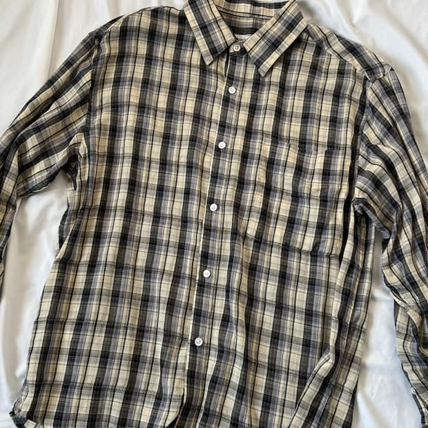 [2] 아르반 컨티누어스 체크셔츠 옐로우블루