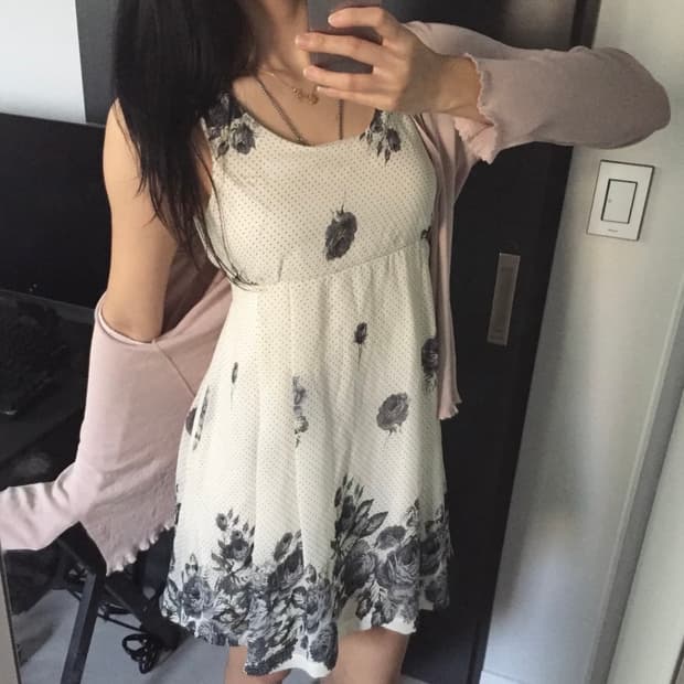 JPN Vintage 오리엔탈 페어리 도트 원피스