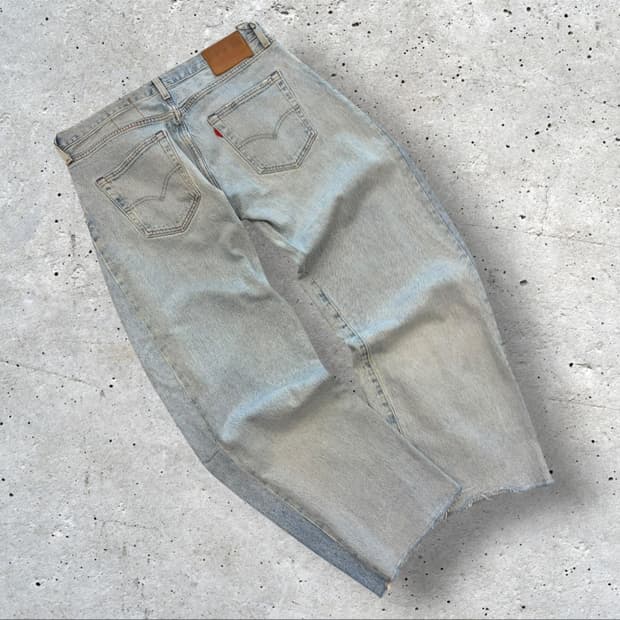 [32] 리바이스 x 올리언스 스토어 501 투톤 데님 팬츠 D403