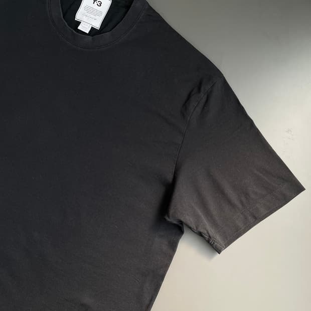 [XL] Y3 요지 야마모토 X 아디다스 삼선 반팔 티셔츠