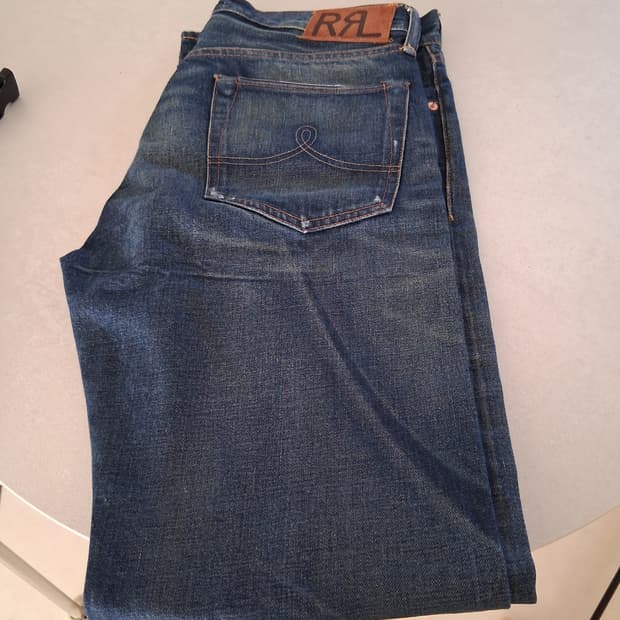rrl 스트레이트핏 홀리 셀비지 진 33x32 입니다