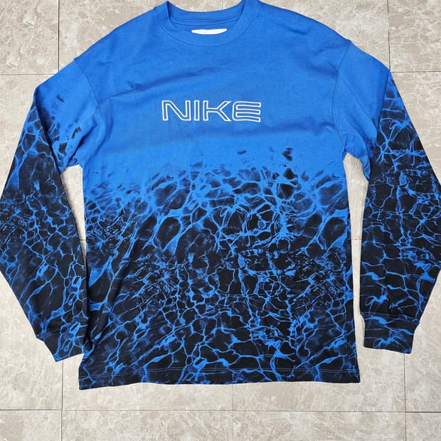 나이키 NRG 쿠키니 롱슬리브 티셔츠 블루 M 아시아