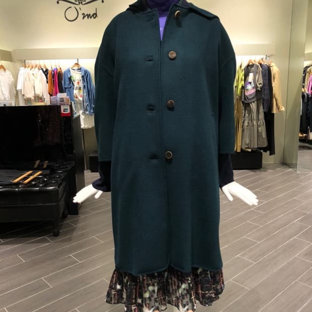 오즈세컨 울 후드코트