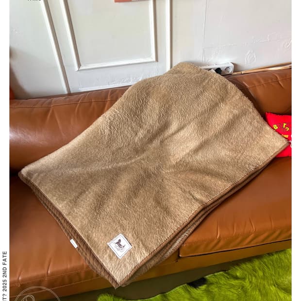 1980-90s Old CELINE Paris Fur Blanket