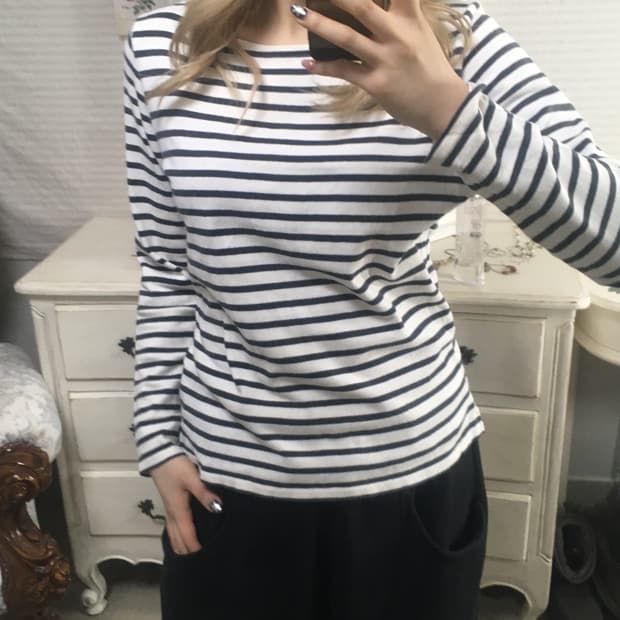 빔즈 스트라이프 롱슬리브 티셔츠