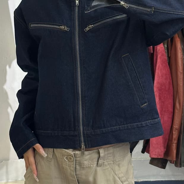 Wrangler 랭글러 바이커 데님자켓