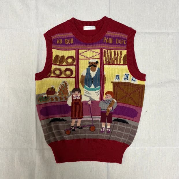 울100% 빈티지 니트베스트