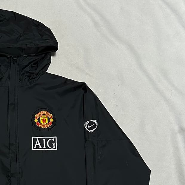 M 나이키 AIG 맨체스터유나이티드 블랙 바람막이