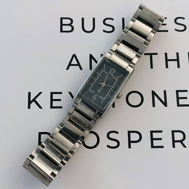 Seiko 세이코 실버 스퀘어 쿼츠