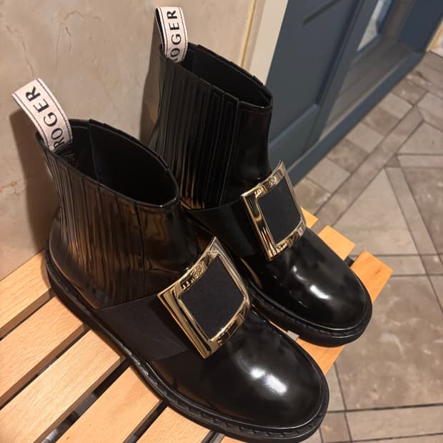 로저 비비에 비브 레인저스 페이턴트 레더 첼시 부츠 