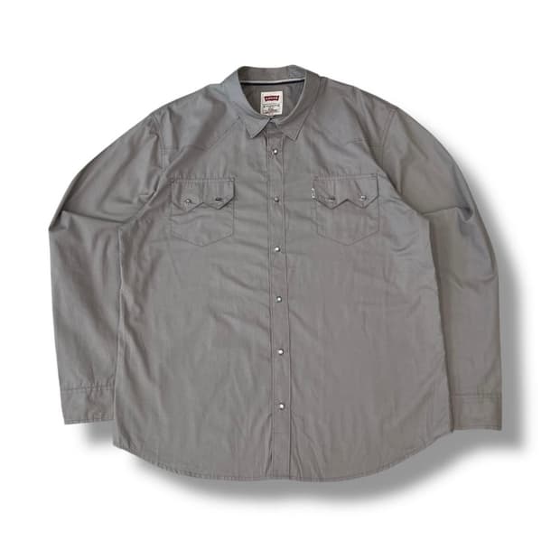리바이스 화이트탭 웨스턴 셔츠 그레이 