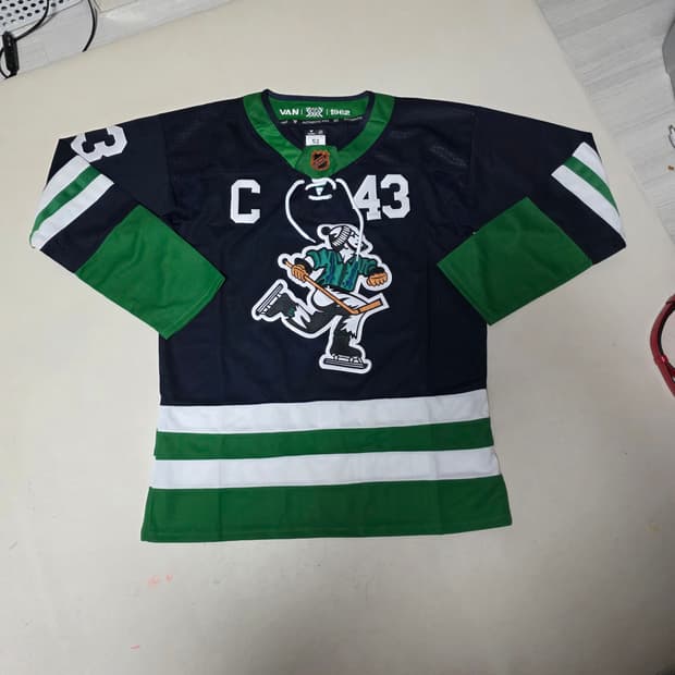 NHL 밴쿠버 커넉스 아이스하키 져지