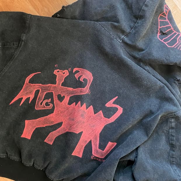 키메라 데미지 워크 후드 