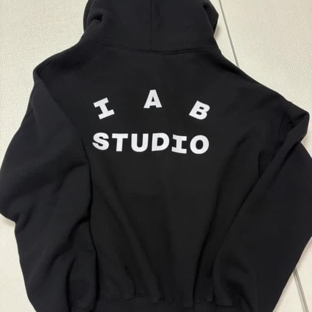 아이앱 후드티 블랙 M 