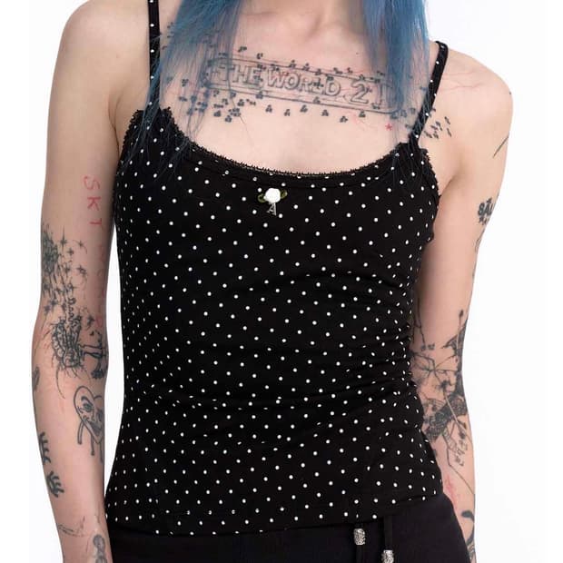 2000아카이브 ROSE POLKA DOT CAMI