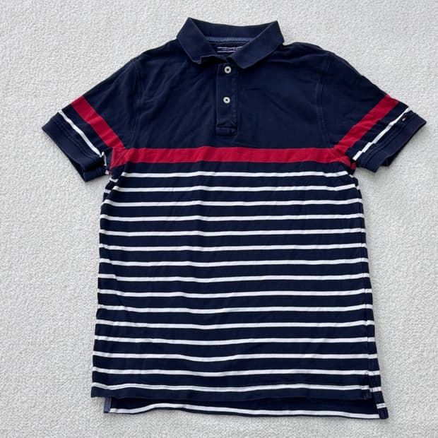 S 타미힐피거 슬림핏 반팔 티셔츠0304E