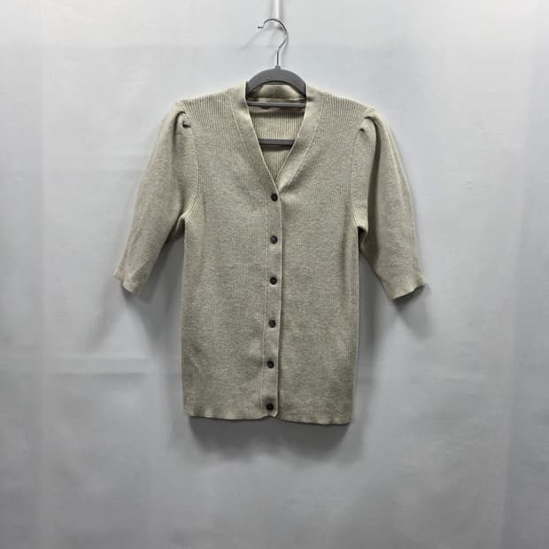 0799[MAGJAY] 퍼프소매 골지 가디건 FREE 데일리