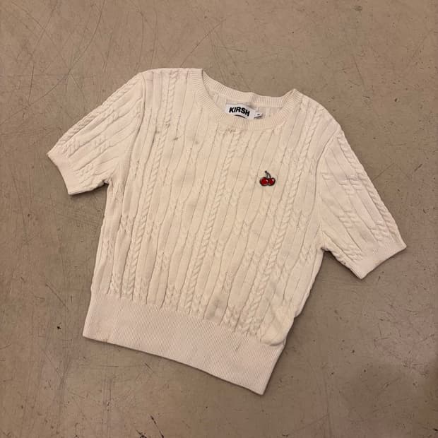 키르시 스몰로고 케이블 반팔니트