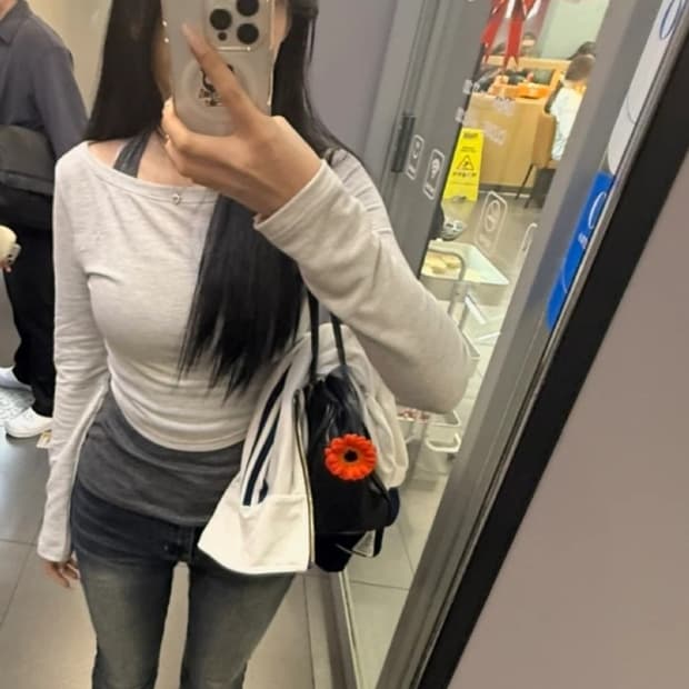 레이어드 코디 티셔츠