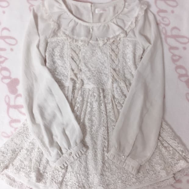 리즈리사 플라워 레이스 아일렛 원피스 히메갸루 라떼갸루 트랄라라 잉그니