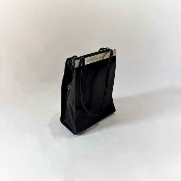 Jean Paul Gaultier Metal Plate Logo Tote