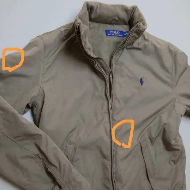폴로 랄프로렌 후드 바람막이 점퍼 카키 S